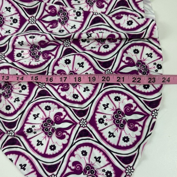 Swim Solutions Tankini Bikini Top Womens Size US 10 Purple Floral Underwire NWT - Picture 9 of 10